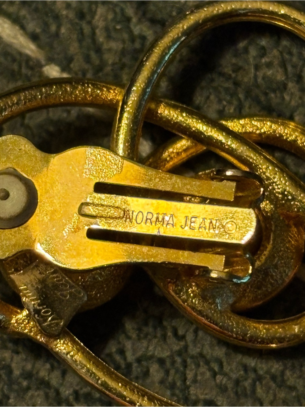 Norma Jean Gold Tone Clip-On Earrings